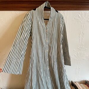 Mr.Larkin Striped Cotton Dress with back cutout